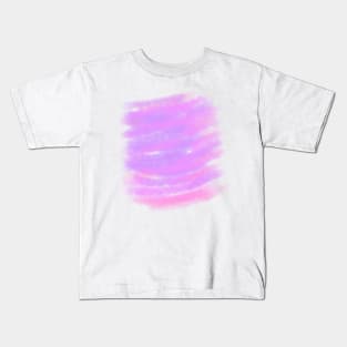 Pink purple watercolor abstract background Kids T-Shirt